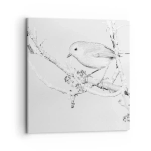 Impression sur toile - Image sur toile - Matin d'hiver - 70x70 cm