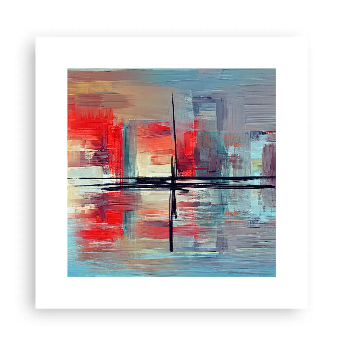 Affiche - Poster - Un paysage dans une dimension inconnue - 30x30 cm