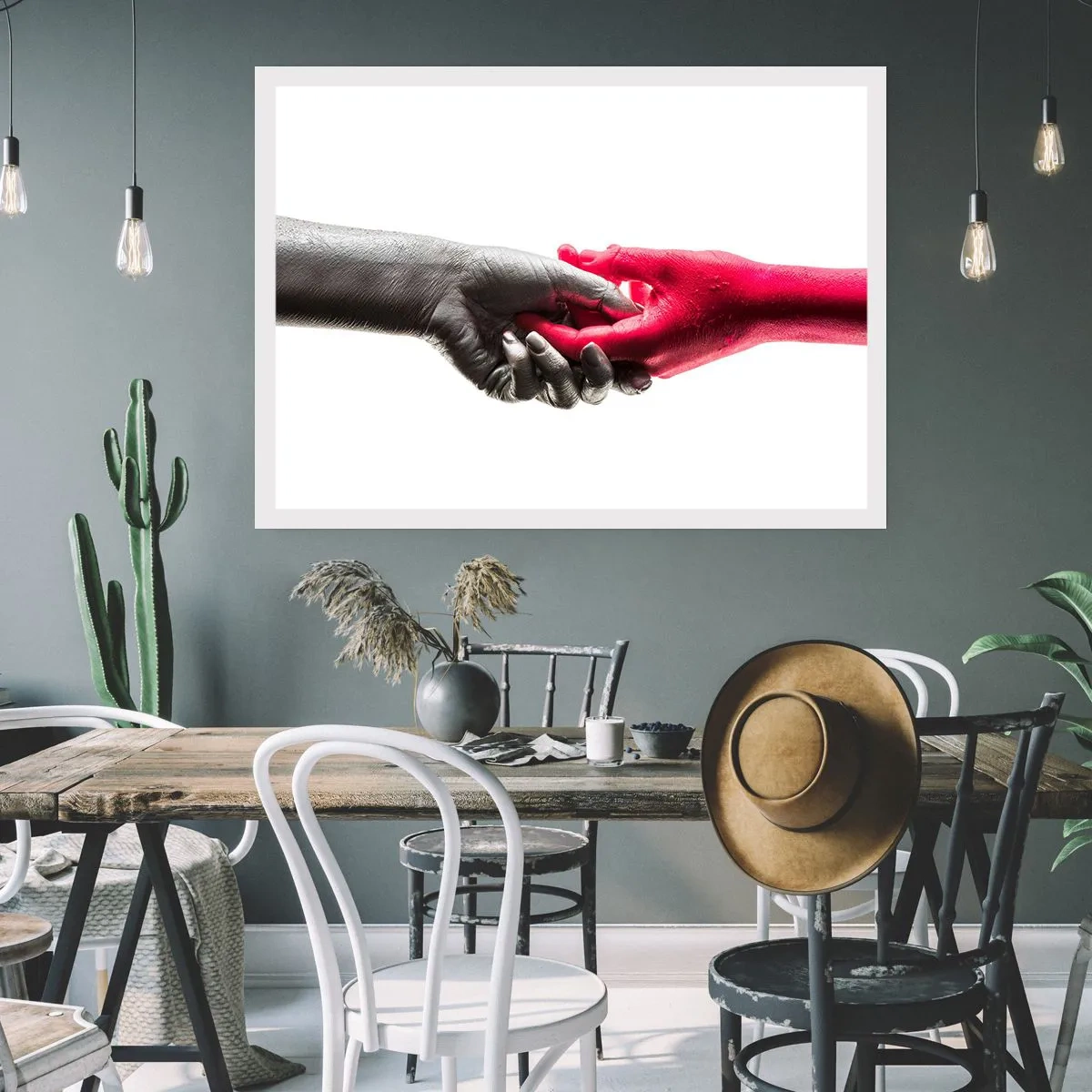 Affiche - Poster - Ensemble, bien que différents - 40x30 cm