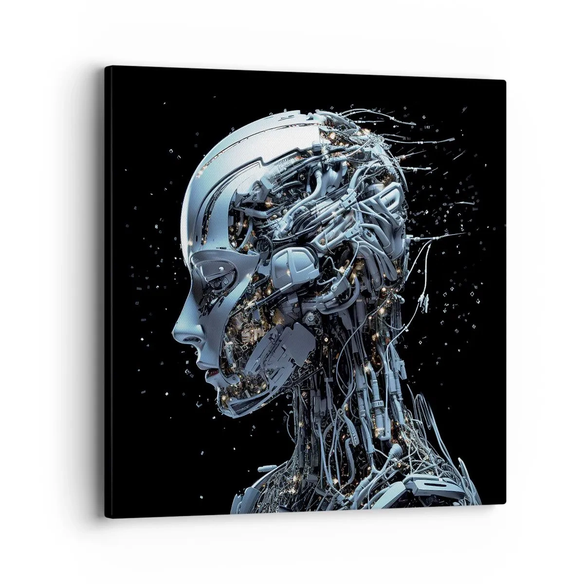 Impression sur toile - Image sur toile - La technologie est une femme - 40x40 cm