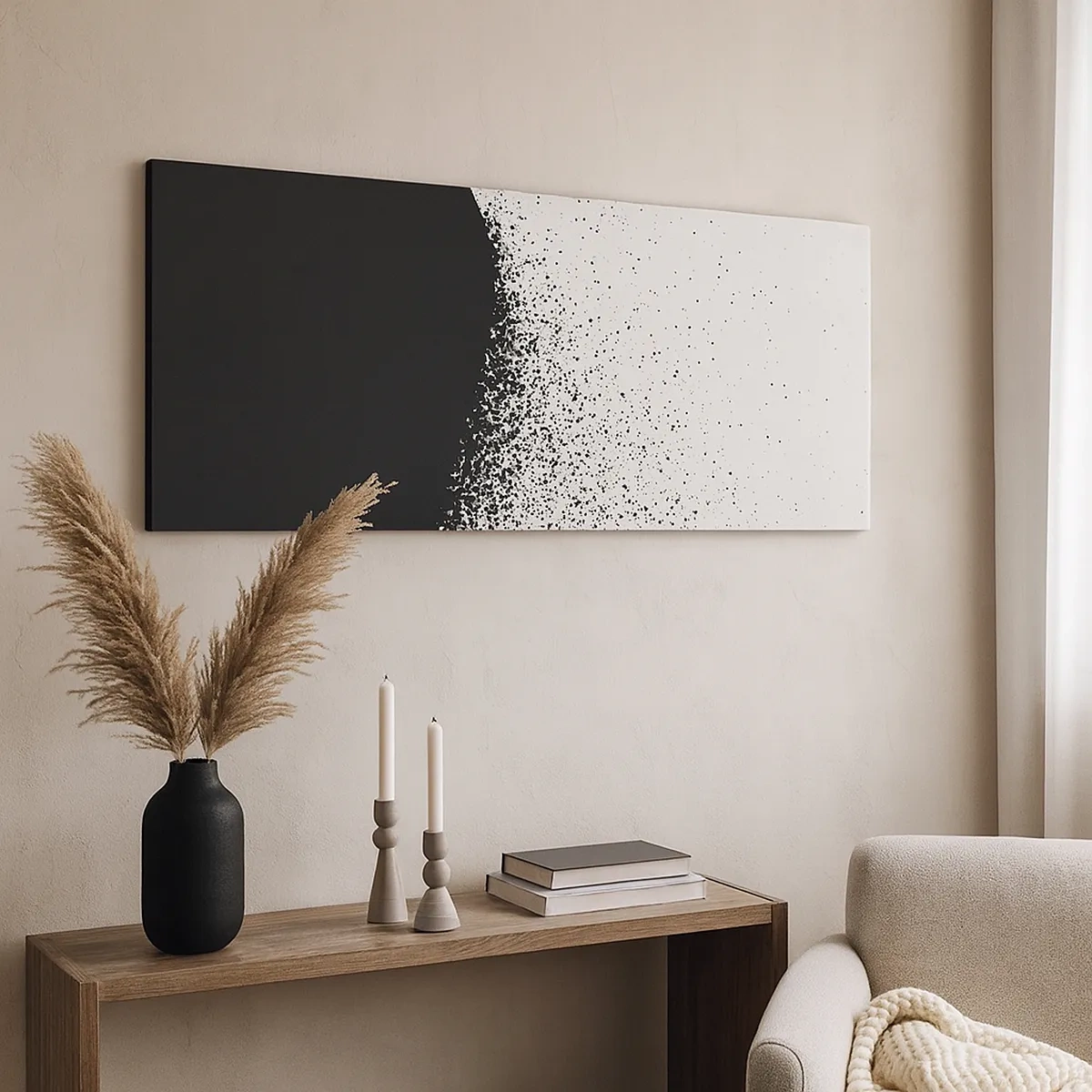 Impression sur toile - Image sur toile - Mouvement des molécules - 30x30 cm