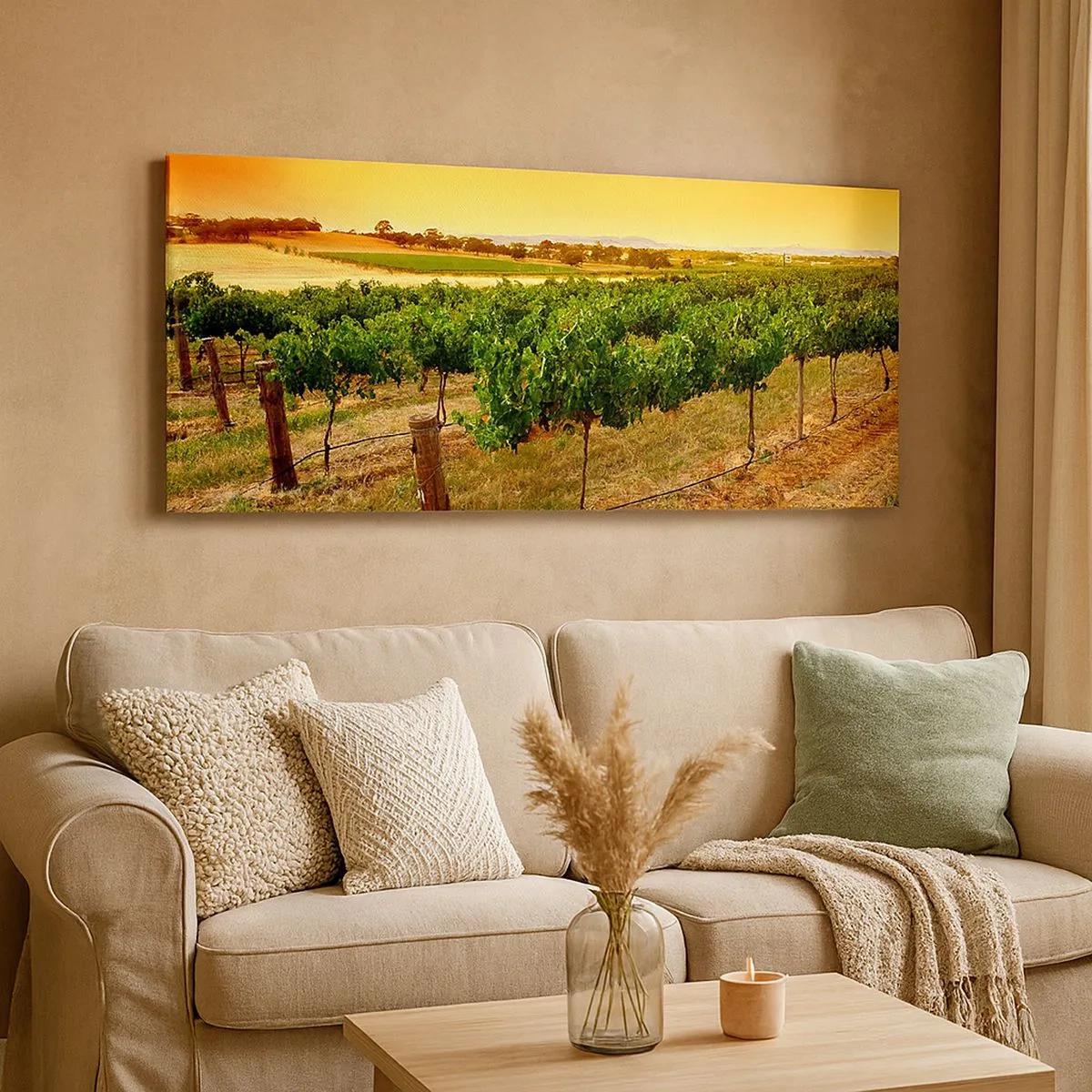 Impression sur toile - Image sur toile - S'abreuver du soleil - 100x40 cm