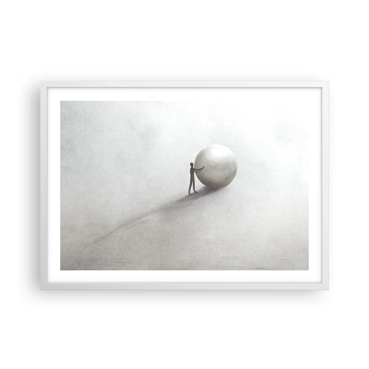 Affiche dans un cadre blanc - Poster - Jeu de la vie - 70x50 cm