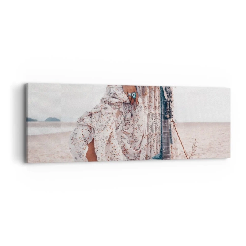 Impression sur toile - Image sur toile - Enfant de fleur en route - 90x30 cm