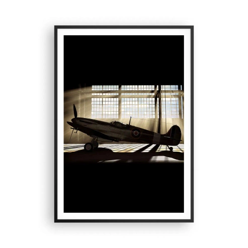 Affiche dans un cadre noir - Poster - Le repos du guerrier - 70x100 cm
