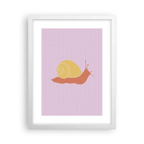 Affiche dans un cadre blanc - Poster - Il n'y a pas d'urgence - 30x40 cm