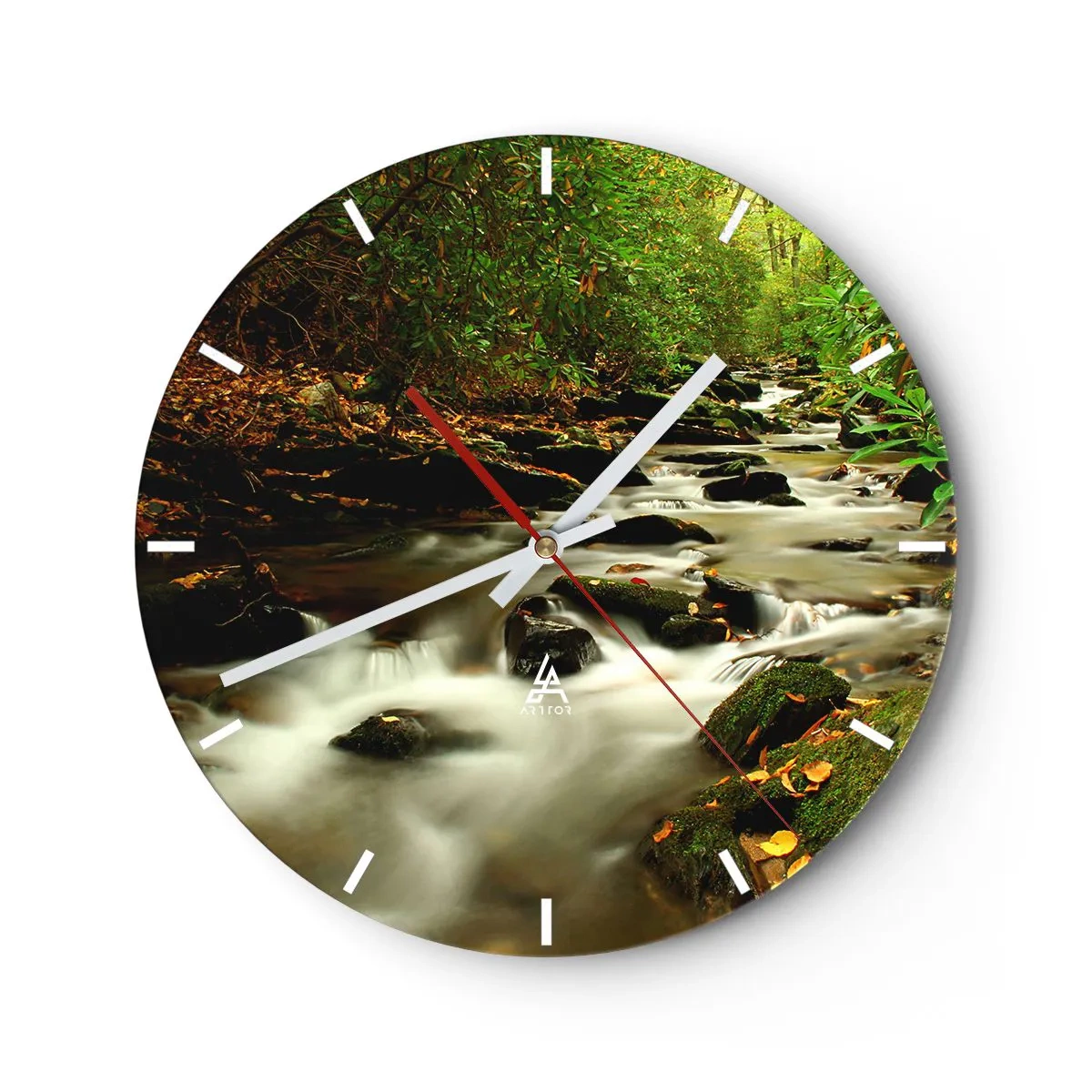 Horloge murale - Pendule murale - Comme de l'argent liquide - 40x40 cm