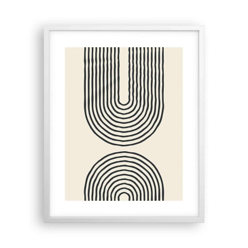 Affiche dans un cadre blanc - Poster - Dans un instant... - 40x50 cm