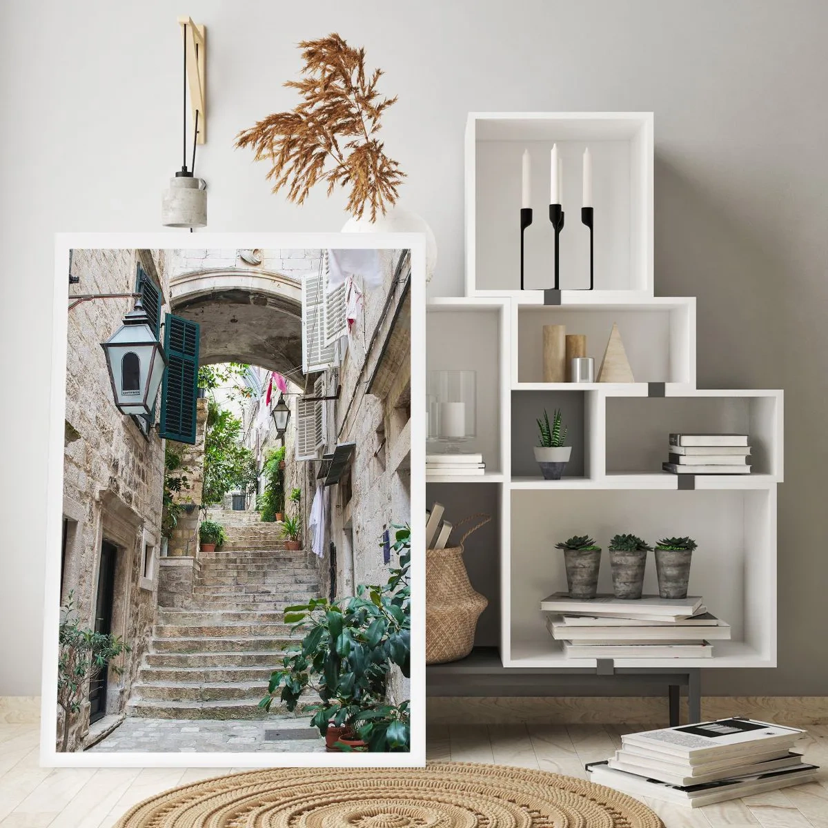 Affiche - Poster - Une charmante ruelle - 70x100 cm