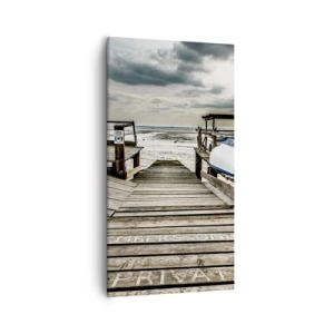 Impression sur toile - Image sur toile - Plage de minuit - 55x100 cm