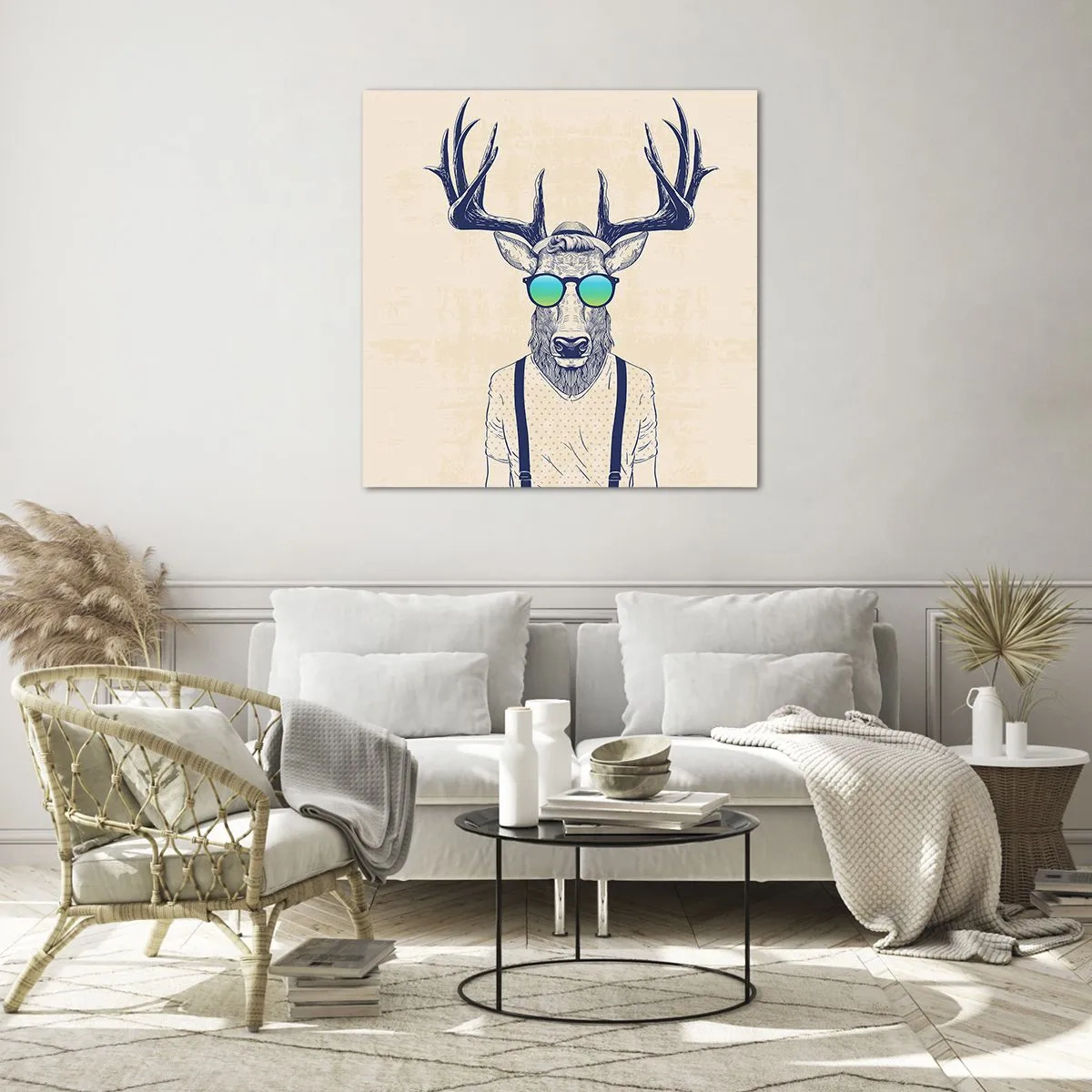 Impression sur verre - Image sur verre - A qui vous attendiez-vous ? - 50x50 cm