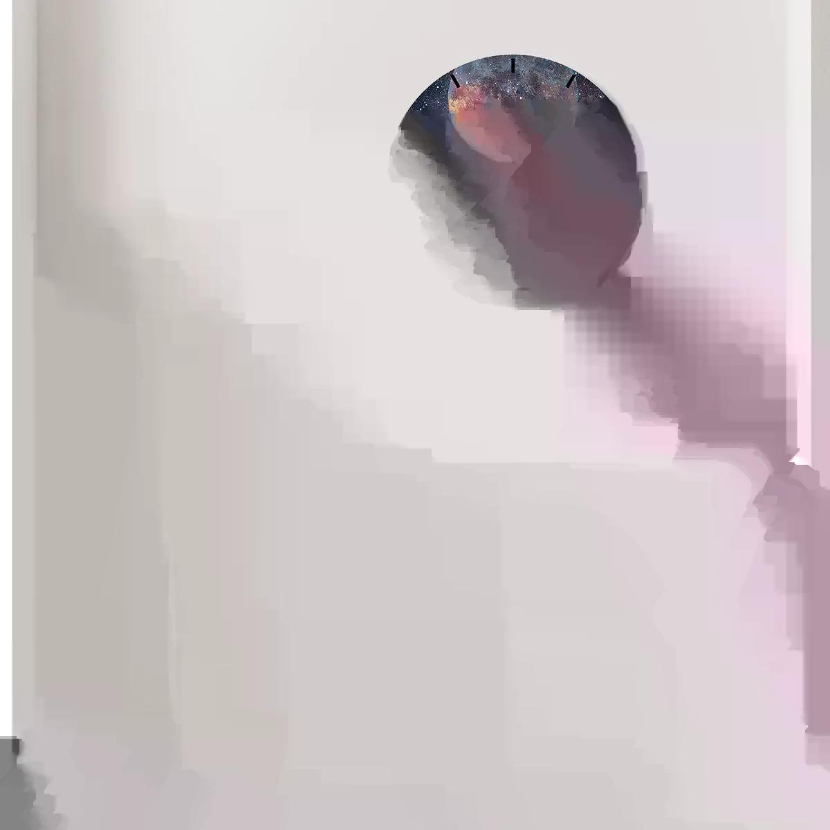 Horloge murale - Pendule murale - Se balancer dans les nuages - 40x40 cm