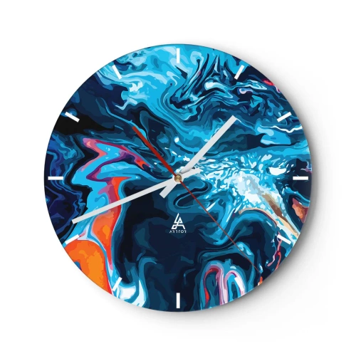 Horloge murale - Pendule murale - Voyage au centre du ciel - 40x40 cm