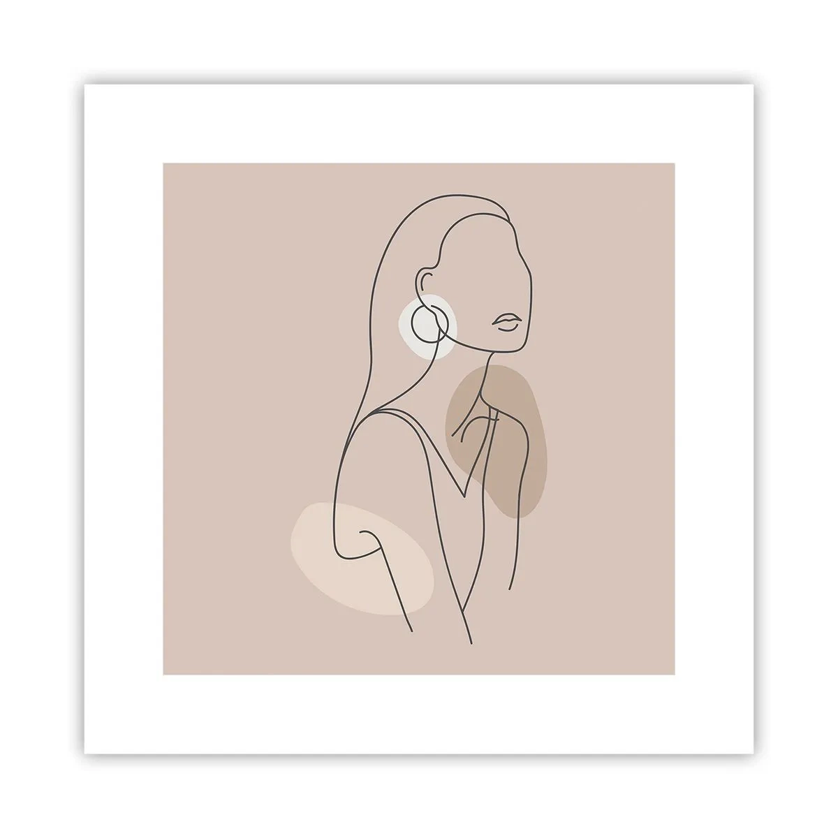 Affiche - Poster - Icone féminin - 30x30 cm
