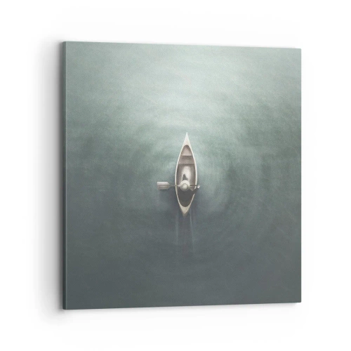 Impression sur toile - Image sur toile - À travers le lac de la lune - 70x70 cm