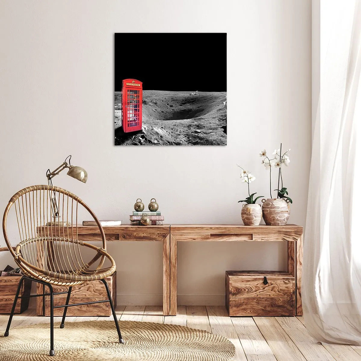 Impression sur toile - Image sur toile - Une blague cosmique - 30x30 cm