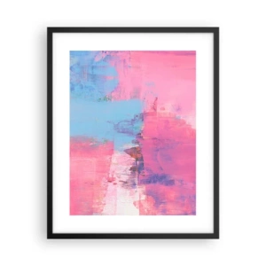 Affiche dans un cadre noir - Poster - Du rose, du bleu et une pincée de lumière - 40x50 cm