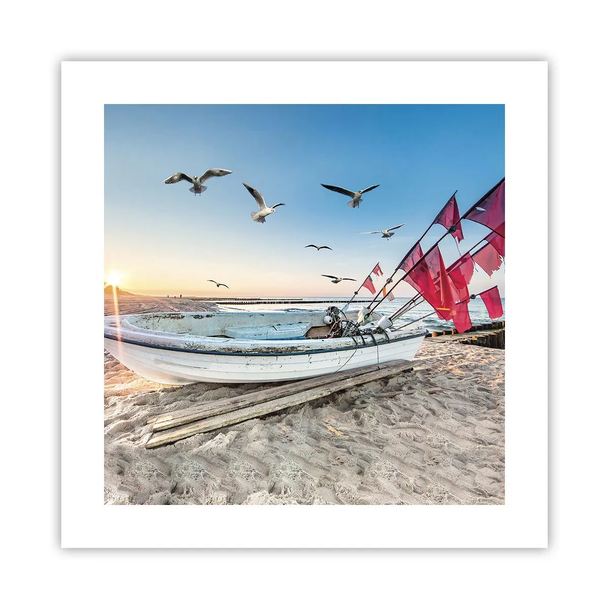 Affiche - Poster - Repos mérité - 40x40 cm