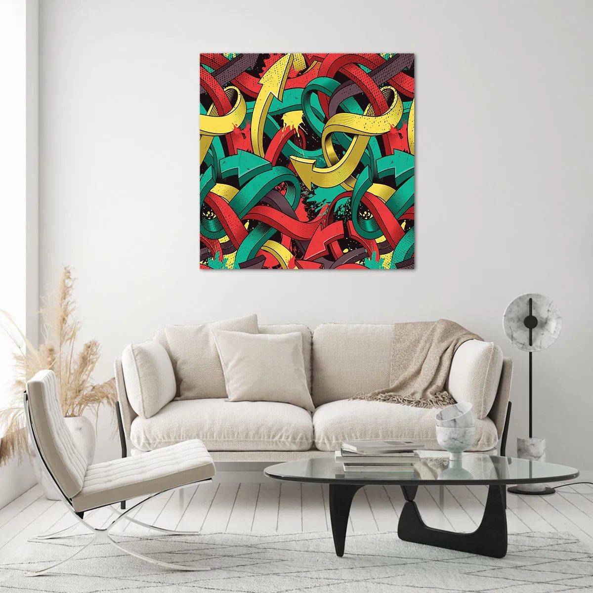 Impression sur verre - Image sur verre - Quel chemin vers le but ? - 50x50 cm