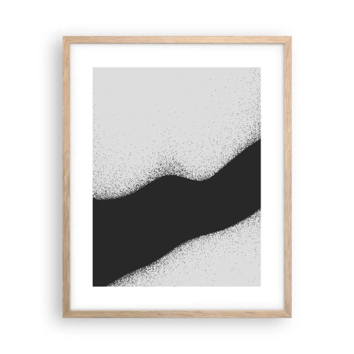 Affiche dans un chêne clair - Poster - Équilibre fluide - 40x50 cm