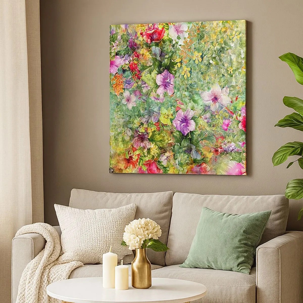 Impression sur toile - Image sur toile - En fleurs pour la perdition - 30x30 cm