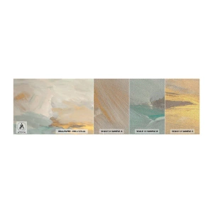 Échantillon de Papier Peint Premium Sand - Abstraction – le pays de la douceur - Morceau, Brillant, Minimaliste - 100x30 cm