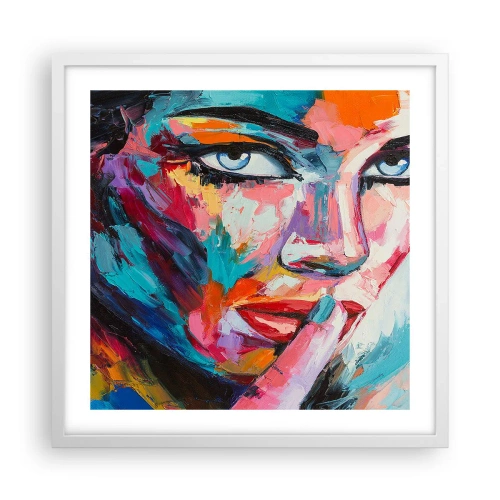 Affiche dans un cadre blanc - Poster - Notre premier secret - 50x50 cm