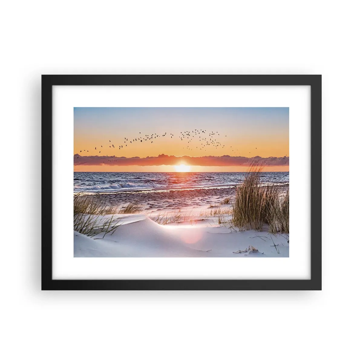 Affiche dans un cadre noir - Poster - Paysage horizontal - 40x30 cm