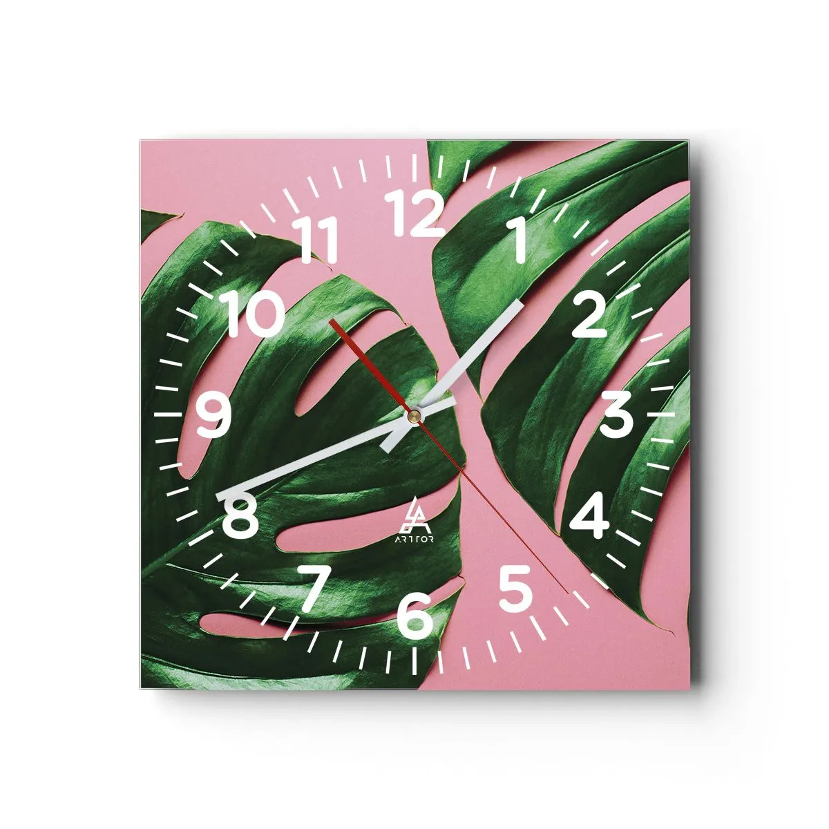 Horloge murale - Pendule murale - Rendez-vous vert - 30x30 cm