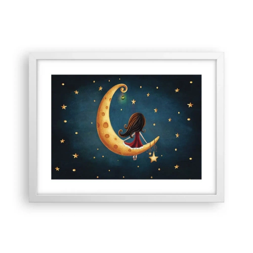 Affiche dans un cadre blanc - Poster - Il était une fois... - 40x30 cm