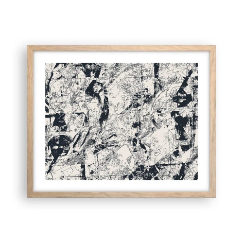Affiche dans un chêne clair - Poster - Interpénétration des contraires - 50x40 cm