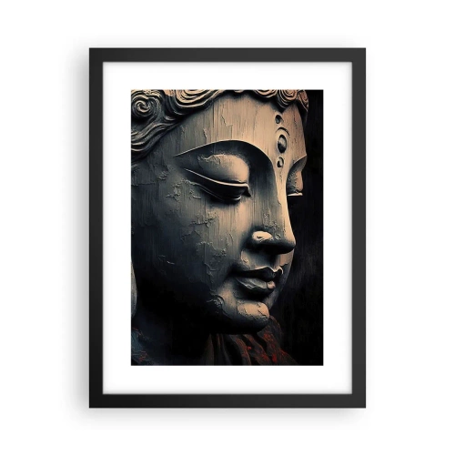Affiche dans un cadre noir - Poster - En harmonie avec le monde - 30x40 cm