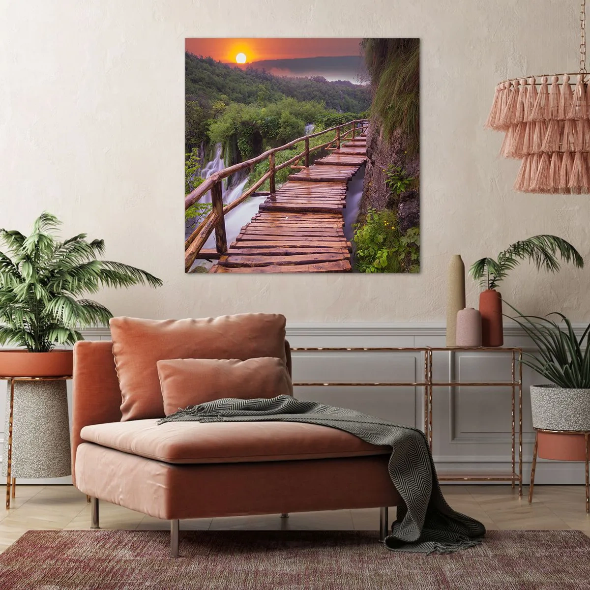 Impression sur toile - Image sur toile - La beauté au-delà de la croyance - 40x40 cm