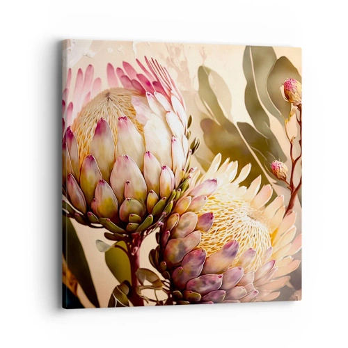 Impression sur toile - Image sur toile - Tendrement embrassé - 40x40 cm