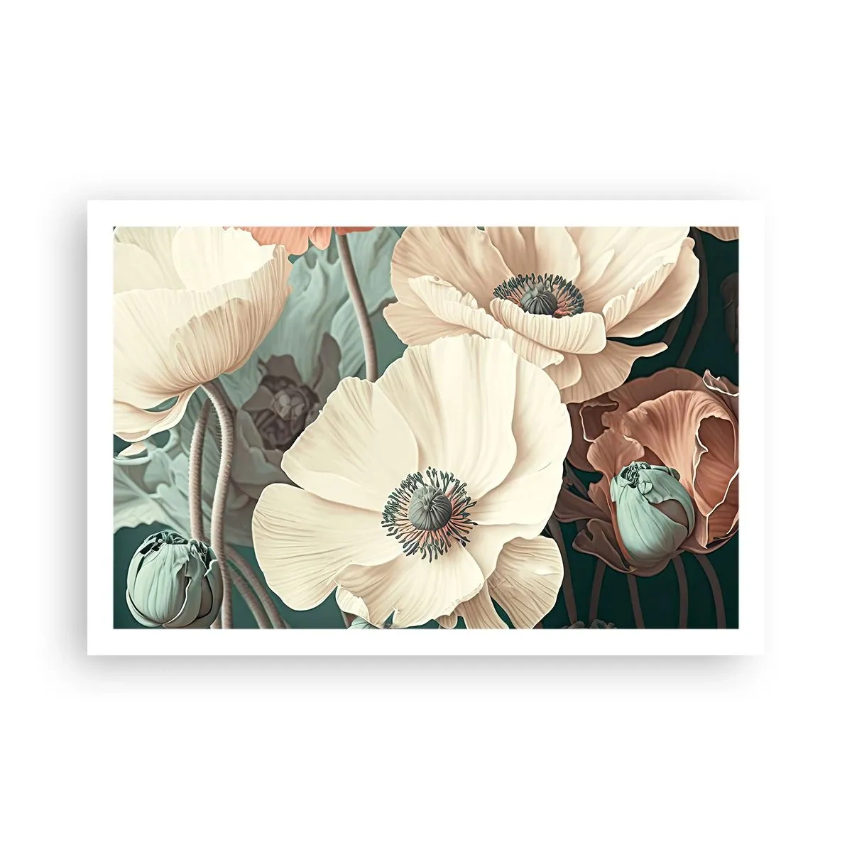 Affiche - Poster - Le murmure des coquelicots - 91x61 cm