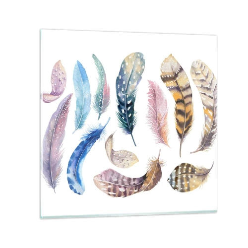 Impression sur verre - Image sur verre - Léger, bariolé et multicolore - 30x30 cm