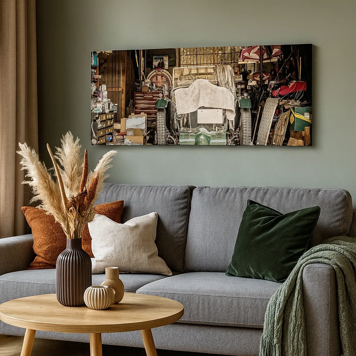 Impression sur toile - Image sur toile - Retour vers le passé - 30x30 cm