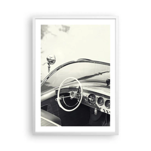 Affiche dans un cadre blanc - Poster - Temps pour riche - 50x70 cm