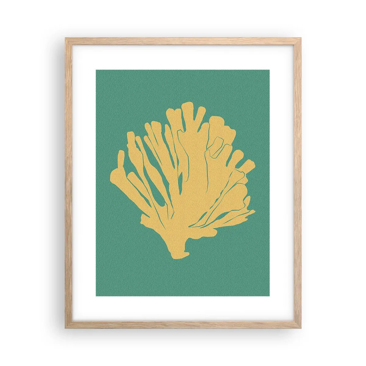 Affiche dans un chêne clair - Poster - Buisson forestier sous-marin - 40x50 cm