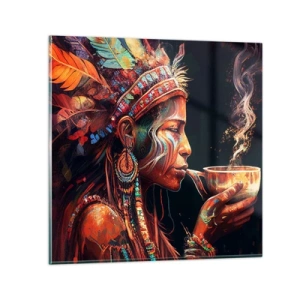 Impression sur verre - Image sur verre - Rituel magique - 50x50 cm