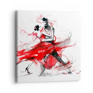 Impression sur toile - Image sur toile - Tango - le rythme de la passion - 30x30 cm