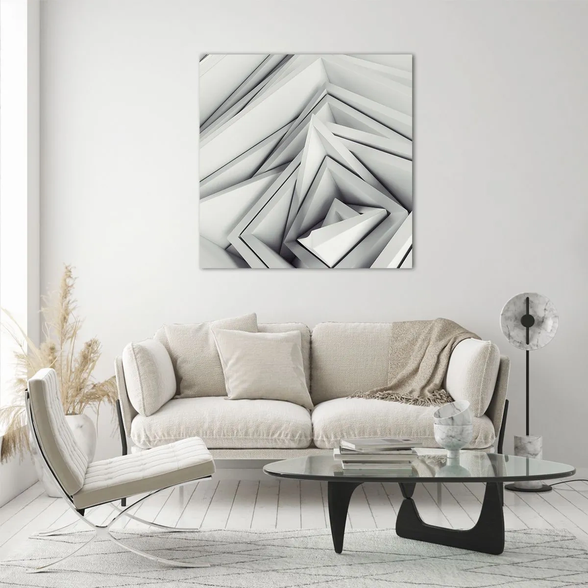 Impression sur verre - Image sur verre - Bourgeon d’angles vifs - 60x60 cm