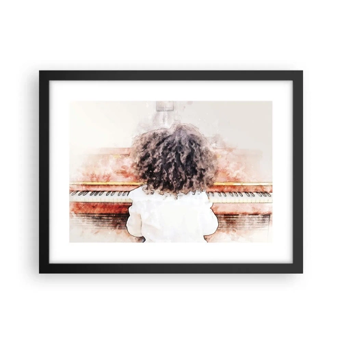 Affiche dans un cadre noir - Poster - Dans un nouveau monde - 40x30 cm