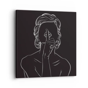 Impression sur toile - Image sur toile - La beauté s'épanouit en silence - 40x40 cm