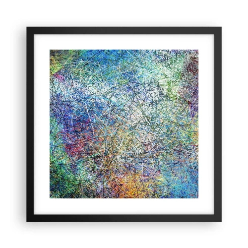 Affiche dans un cadre noir - Poster - Ce n'est pas si simple - 40x40 cm