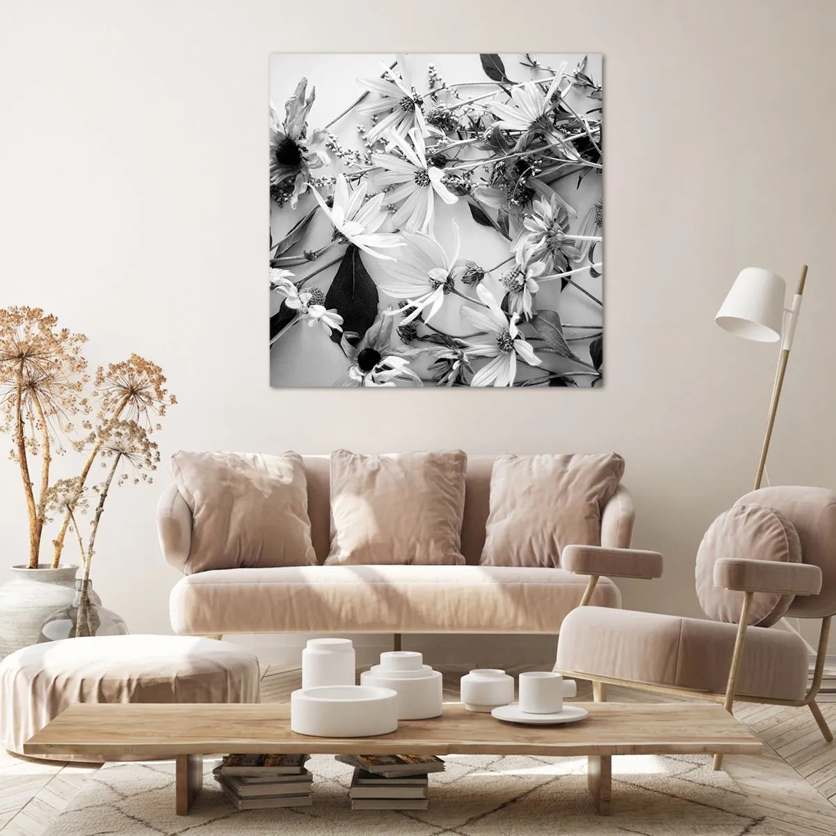 Impression sur toile - Image sur toile - Non-un bouquet de fleurs - 50x50 cm