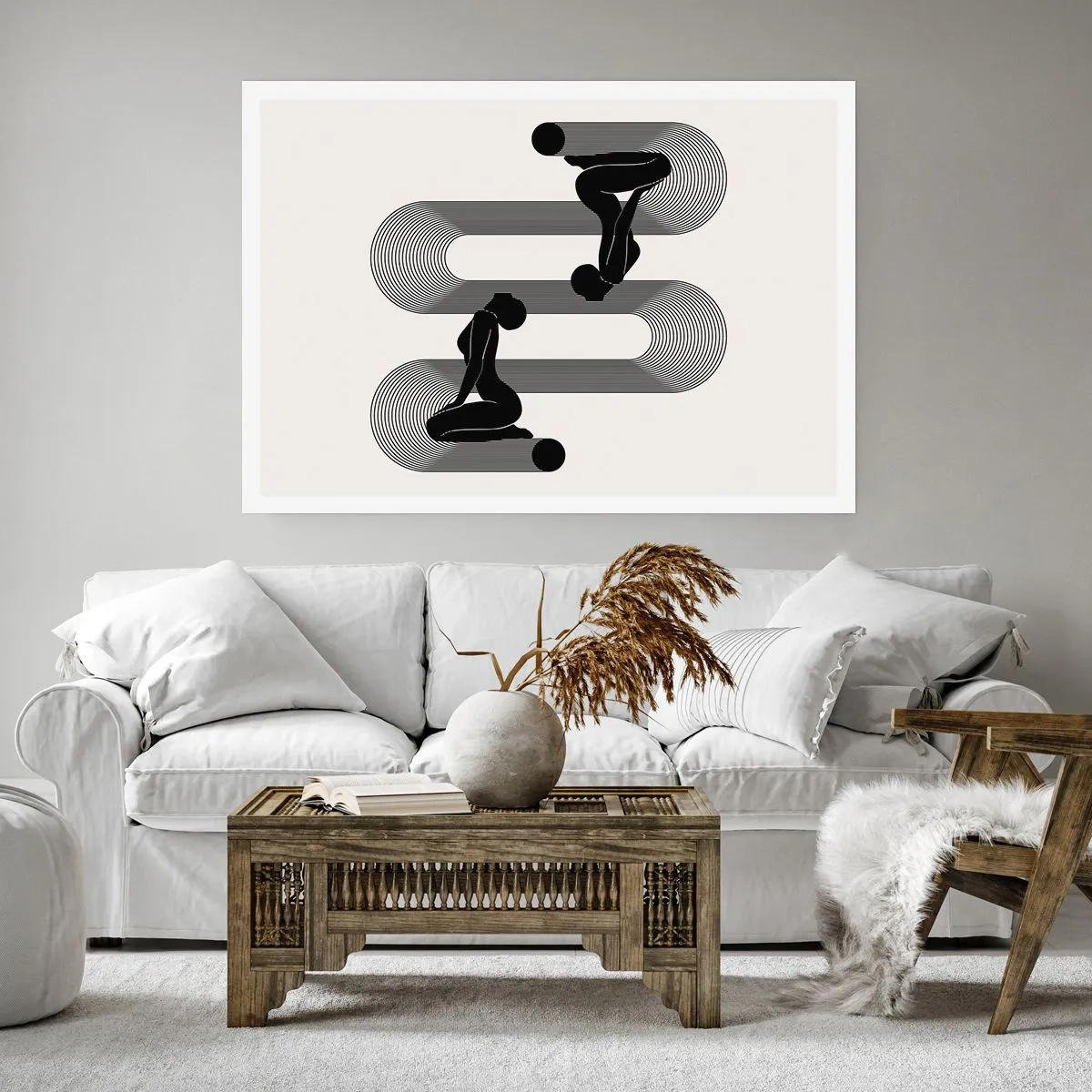 Affiche - Poster - Symétrie sensuelle - 70x50 cm