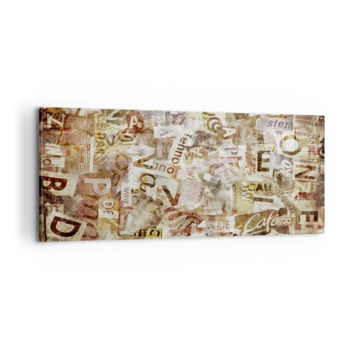 Impression sur toile - Image sur toile - J'unifie le bavardage - 100x40 cm