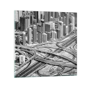 Impression sur verre - Image sur verre - Dubaï - la ville impossible - 40x40 cm
