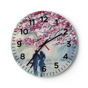 Horloge murale - Pendule murale - Ballade romantique - 30x30 cm